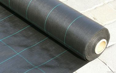 Çin Polipropilen Dokuma Plastik Zemin Örtüsü, 4.2x100m 100gsm Siyah Bahçe Kumaşı Fabrika